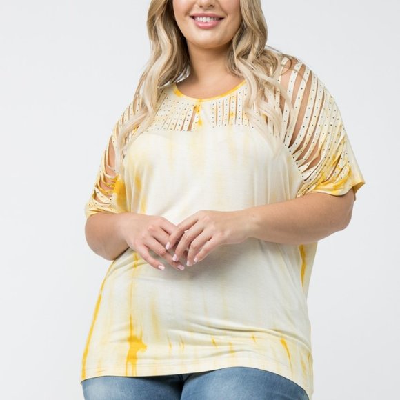 NEW VOCAL TIE DYE ROCKER LASER CUT SEXY WESTERN SHIRT SM-3X crystals bling sexy - Picture 7 of 8